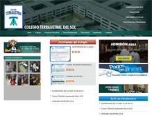 Tablet Screenshot of delsol.colegioterraustral.cl